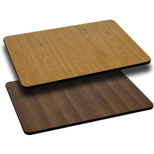 Flash Furniture 42x30 in Laminate Reversible Rectangular Table, Natural