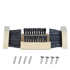 JobSite Replacement Brushes - 2 Side & 2 Bottom Boot Scraper Brushes - Compatible Original & Extra Wide Boot Scrubbers