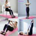 2 x Pedal Resistance Bands with Handles, Multifunction Tension Rope for Arm, Leg, Waist and Shoulder Training