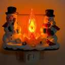 Flickering Flame Light Bulbs 1W, C7 E12 Incandescent (12 Pack), UL Listed 2200K Orange, Candelabra Bulbs for Window Candles, Chandeliers, Halloween Night Lights, C7 String Light Replacement