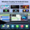 11.26" Largest Car Tablet Pro Max 2025 Carplay Screen for Car 4K Dash Cam 350 Rotatable CameraCust-omized Bracket Apple Car Play & Android Auto Screen w Bluetooth Audio Mirror Link Video