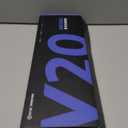 EWEADN V20 Typewriter Keyboard Wireless,104 Keys Typewriter Style Mechanical with White Backlit, Media Knob, White Switch 2.4G/Bluetooth/USB-C Retro Full Size Keyboard for Windows/Mac/PC-Dark Pink