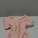 RICHSTORY Sweaters for Women 2025 Casual Long Sleeve V Neck Pullover Tops Loose Solid Color Lightweight Knit Sweater Trendy Fall Clothes Winter Outfits Pink M