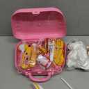 Meland Toy Doctor Kit for Girls - Pretend Play Doctor Set with Carrying Case,Stethoscope Toy & Dress Up Costume - Doctor Play Set for Girls Toddlers Ages 3 4 5 6 Year Old for Role Play Gift