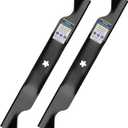 GICOOL 405380 Lawn Mower Blade, for 46" Husqvarna YTH22V46 Z246 YT46LS YTH20K46 YTH21K46 YTH22K46 RZ4623 Craftsman CMXGZAM110147 594892801 PP21011 Ariens 21546611, 5-Star Mounting Pattern, 2 Pack
