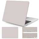 Seorsok Compatible with MacBook Air 13 Inch Model A1932 A2179 M1 A2337 Touch ID Release 2021 2020 2019 2018 Plastic Hard Shell Case Protective Cover&Keyboard Cover, Rock Grey