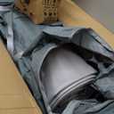 Inflatable Gymnastics Mat Tumble Track (8 Inches Thick) - 10ft/13ft/16ft/20ft Air Floor Training Mats for Home Use, Cheerleading, Water Fun & Camping - Includes 500W Electric Pump & Carbon Pattern (Blue)