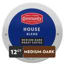 Community Coffee House Blend Medium-Dark Roast Single-Serve Keurig K-Cup Pods, 12 Count (Pack of 1) (EXP 04/28/26)