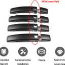 ABS Outside Exterior Door Handle Covers for Land Rover Discovery 4 LR4 2010-2016 Car Side Door Handle Cover Trim Sticker Styling Accessories (with Smart Hole, Matte Black)