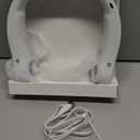 JISULIFE Portable Neck Fan, Hands-Free Bladeless, 5 Speeds, 4000 mAh Battery Operated Wearable Personal Fan, Twistable, Rechargeable, Gift for Women Men-Grey