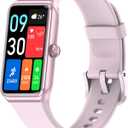 Fitness Tracker with 24/7 Heart Rate,Blood Pressure Sleep Tracking,104 Sports Modes Calories Smart Watch,IP68 Waterproof Step Counter Activity Trackers Pedometer for Android&iPhone Women Men