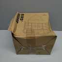 Kingsyard Bluebird Feeders for Outdoors Hanging, All Metal, Cage Bird Feeder with Tray, Squirrel Proof & Weatherproof, Easy to Refill & Clean (Brown)