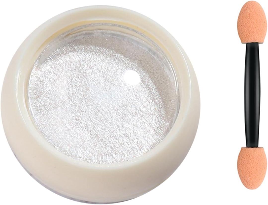 Shiny 2g Mirror Effect Nail Aurora Powder Persistent with Brush Solid Chrome Manicure Art Decorations Rubbing Dust for Female Nail Glitter