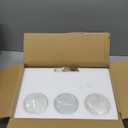 3-Light Brushed Nickel Vanity Lights, E26 Modern Bathroom Light Fixtures with Clear Glass Shade, Wall Lamps for Mirror Kitchen Hallway Cabinet Living Room Sconces Lights