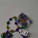 Beistle 2 Piece 38" Plastic Jumbo Mardi Gras Beads, Parade Necklaces, New Orleans Theme Party Favors