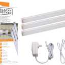 BLACK+DECKER LED Under Cabinet Lighting Kit, 3-Bars, 9 Inches Each, DIY Tool-Free Installation, Warm White, 2700K, 1080 Lumens, 15 Watts, Home Accent (LEDUC9-3WK)