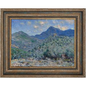 Rustic Canvas Frame 24x36 for Mid-century Oil Paintings,Rustic Blue | Easy DIY Assembly,2.4" Width,No Glass & Back,Traditional Wall Frames for Art Lover Housewarming Wedding Grandparents Gift, 24x36",NO Glass & Backing