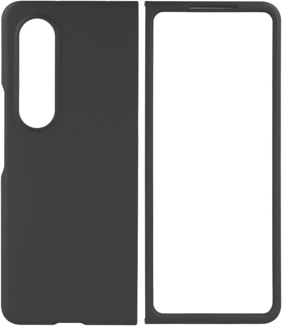 Liquid Silicone Case for Samsung Galaxy Z Fold4 [Silky Touch] Ultra Soft Silicone Case with Microfiber Lining [Drop Protection] (Z Fold4, Liquid Silicone Black)