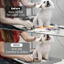 Dog Grooming Table Mat Pad Non Slip，Silicone Durable Premium Non-Slip Dog Bath Mat，Slip Mat - Bathing Mat for Pets，22.45inchX15.75inch (Dark Grey)