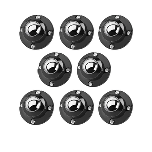 Secbolt Updated Anti-Rust Self Adhesive Caster Wheels 8 Pack, 201 Stainless Steel Stick On Wheels