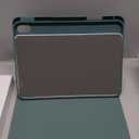 kenke for iPad 11/10th Gen Case with Keyboard 11/10.9 inch 2025 A16/2022, Detachable Folio Wireless Bluetooth Keyboard Case with Right Side Pencil Holder, White Square Keycaps (Dark Green)