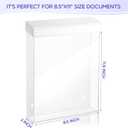 Thyle 8.5 x 11 Inch Outdoor Brochure Holder with Lid Acrylic Wall Mount Literature Box Waterproof Heavy Duty with Screws for Flyer Document Pamphlet Display Business Retail Real Estate(White)