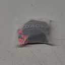 Daci Bandeau Tankini Swimsuits for Women - Two Piece Ruched Tummy Control Bathing Suit Strapless Swimwear with Bottom (Small, Black Pink Color Block)