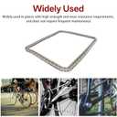 findmall 40SS Roller Chain 10 Feet with 1 Connecting Links, 240 Links, Stainless Steel