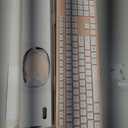 LeadsaiL Pink Wireless Keyboard and Mouse Combo, Full-Sized Ergonomic Computer Keyboard, 2.4GHz Cordless Keyboard Silent Mouse Set with 2-in-1 USB Receiver, 12 FN Shortcuts for Windows Laptop, PC/Mac