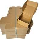 4x4x2 Small Shipping Boxes Set of 100 Brown Corrugated Cardboard Mailer Boxes for Packaging Small Business Craft Gifts Giving Products