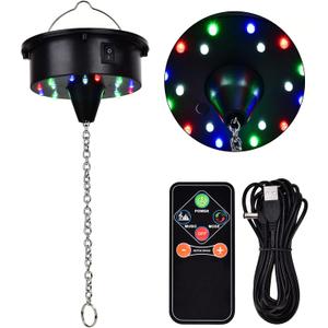 Rotating Disco Ball Motor Light, 6-12RPM Adjustable Speed Disco Ball Spinner Light 18LEDs for 8~24'' Large Heavy Duty Mirrorball Motor,Wedding Birthday DJ Party Decor Outdoors Upgrade Rotator
