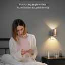 L LOHAS LED Night Light Plug in, Night Lights Plug into Wall, Light Sensor, 0-100LM Soft White 3000K, Dimmable Night Light, Modern Nightlight for Kids Bathroom Hallway Bedroom Kitchen Stairway, 2 Pack