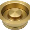 STARSTAR Kitchen Sink Flange Stopper Garbage Disposal Flange for Fit 3-1/2 Inch Standard Sink Drain Hole (Gold)