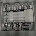 Bociks Flameless Window Candles with Remote Timer 10 PCS Battery Operated LED Flickering Taper Candle Lights with Removable Sliver Candle Holders Best Gift for Xmas Wedding Home Dinner Dcor