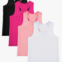 Pieces Girls Dance Tank Tops Racerback Crop Tops Sleeveless Dance Clothes for Girls Gymnastics, 9-10 years