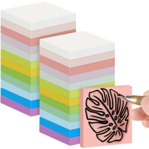 Frienda 24 Pcs 2" x 2" Rubber Carving Blocks Linoleum Blocks for Printmaking, Stamp Making, DIY Crafting, Scrapbook, Painting, Soft and Easy to Carve (Multicolor) Frienda 24 Pcs 2" x 2" Rubber Carving Blocks Linoleum Blocks for Printmaking, Stamp Making, DIY Crafting, Scrapbook, Painting, Soft and Easy to Carve (Multicolor)