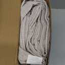 MIULEE Faux Linen Curtains 96 Inch Length 2 Panels Natural Semi Sheer Curtain with Back Tab Rod Pocket, Light Filtering Window Privacy Burlap Drapes for Living Room Bedroom 42W x 96L Linen