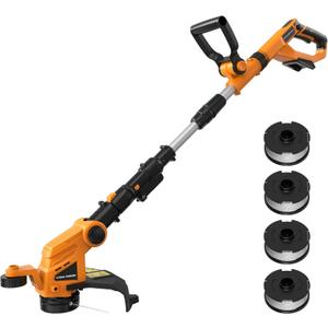 12" Electric Weed Wacker (No Battery) Compatible with Dewalt 20V Max Battery, Automatic Line Feed Weed Eater Battery Powered, Cordless String Trimmer with 4 Line Spools for Lawn, Garden