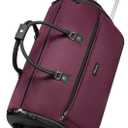 Modoker Rolling Garment Bags, Large Garment Duffle Bag with Wheels, 3 in 1 Garment Suit Luggage Bag for Women Men Business Travel Weekender, Red