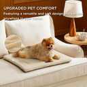 Bedsure Washable Dog Bed for Extra Large Dogs, Soft Foam Floor Pet Mat, Lightweight Travel Flat Puppy Mattress for Indoor Pet, 24x18 in