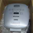 Novaspark Low Carb Rice Cooker Stainless Steel Inner Pot, Mini Stainless Steel Rice Cooker Small 5 Cup, LED Display Low Sugar Rice Maker, 24H Timer and Auto Keep Warm, White Rice/Porridge/Oatmeal, White