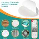 10-Pack Door Stoppers Wall Protector, [3.15"] Large White Silicone Door Bumpers with Strong Thickened Adhesive,Shock Absorbent Door Knobs Wall Protectors to Cover up Damage and Protect Wall Surfaces