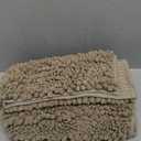 Yimobra Bathroom Rugs Non Slip Washable 24x17 Inch - Ultra Soft Absorbent Chenille Bath Mat, Quick Dry Shaggy Floor Carpet for Tub Shower, Pale Khaki Home Decor Accessories