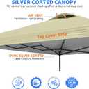 8x8 Canopy Replacement Top Cover,Waterproof Pop Up Canopy Replacement Cover with Air Vent Ropes for Outdoor Garden Patio Picnic Camping,Top Only(Top Only,245 * 245cm