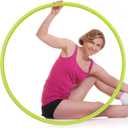 Exercise Fitness Hoop for Women 37 Inch Removable Adjustable Weighted Hoop Suitable for Adult Weight Loss and Home Fat Burning Exercise Workouts Gym (Green)