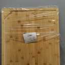 24 x 18 Extra Large Bamboo Serving Boards for Kitchen, Heavy Duty Wood Butcher Block Chopping Board with Handle and Juice Groove for Meat, Large Charcuterie Board, Over the Sink Cutting Board (Natural)