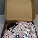 XINKAITE 300FT Permanent Outdoor Lights with 150 LEDs - Smart RGB+IC with 16 Million Colors, IP67 Waterproof, App & Remote Control, Hundreds of Modes for Holidays, Christmas & Home(2 Rolls 150FT)