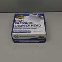 High Pressure Shower Head - Anti-Clogging Silicone Nozzles 2.5 GPM Removable Restrictor - Easy to Clean and Install - Includes Plumbers Tape - 6 inch - (Brushed Nickel 2.5GPM)