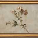 Vintage Gold Framed Wall Art Rustic Wildflower Painting Picture Wall Decor Floral Botanical Poster Print Artwork for Living Room Bedroom Farmhouse Office Home Decoration 12x16inch