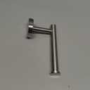 Suction Cup Paper Towel Holder, Adjustable Self Adhesive Toilet Paper Towel Holder SUS304 Stainless Steel, No Drill Tissue Organizer Hook for Kitchen Washroom, 1 Pack (Brushed Nickel)